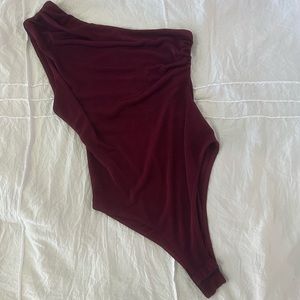 Crushed velvet bodysuit